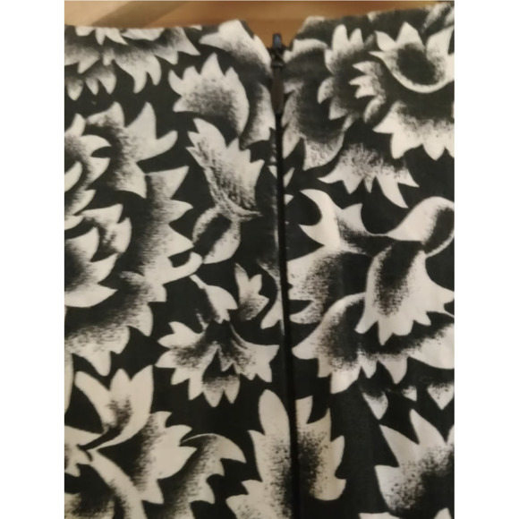 French Connection Mini Dress Floral Jacquard Rose Print Daisy Print Mini Dress - Picture 6 of 10